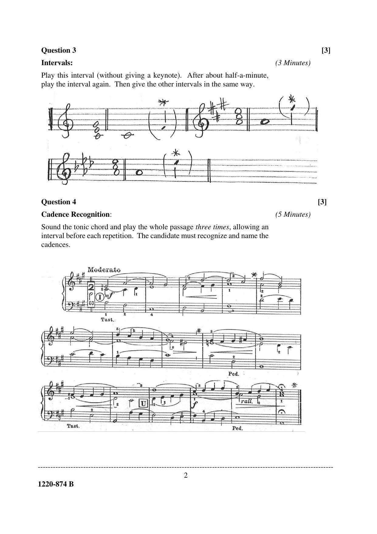 ISC Class 12 2020 Western Music Paper II Question Paper - Page 2