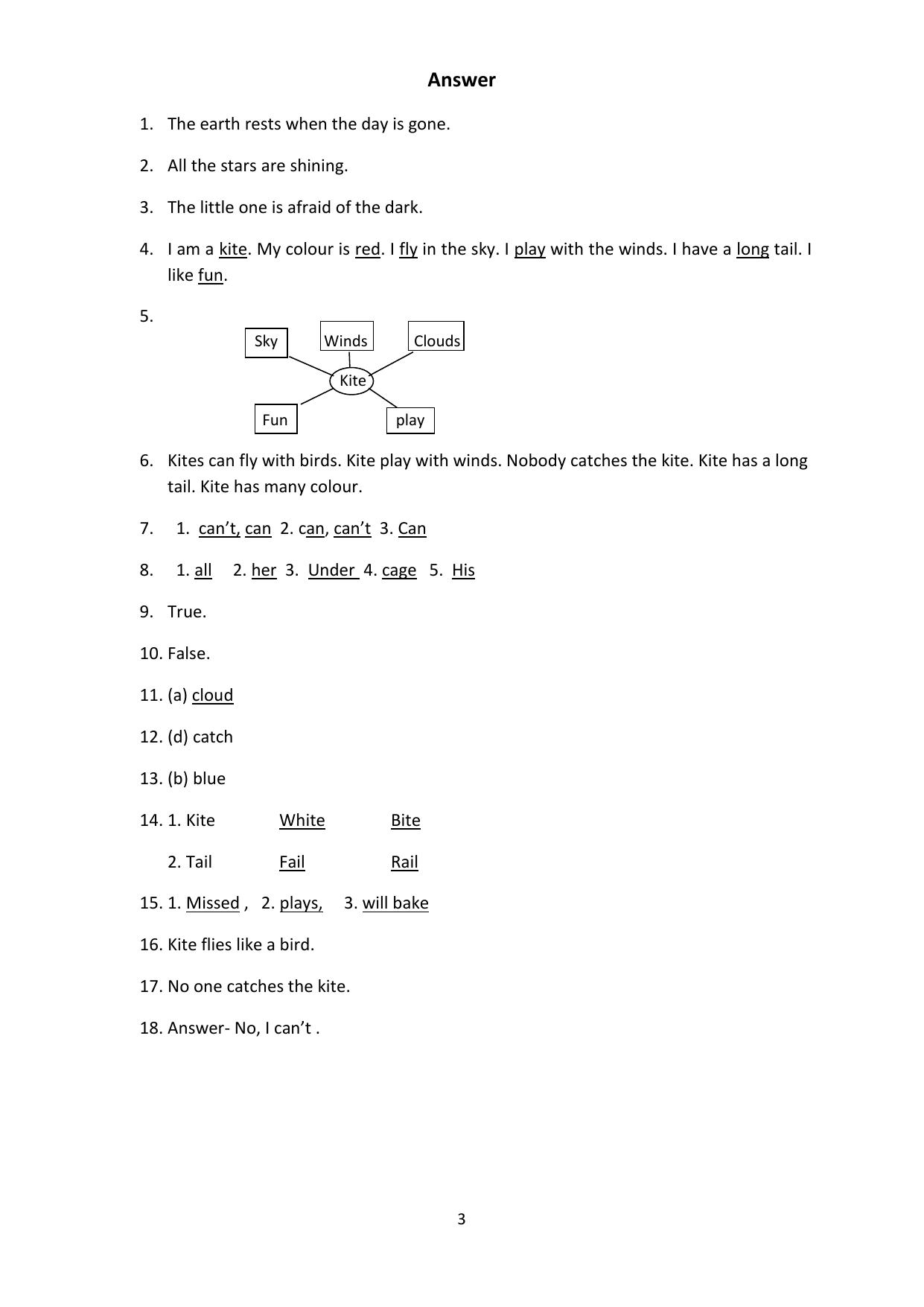 Chhattisgarh Board Class 4 English Question Bank - Page 7