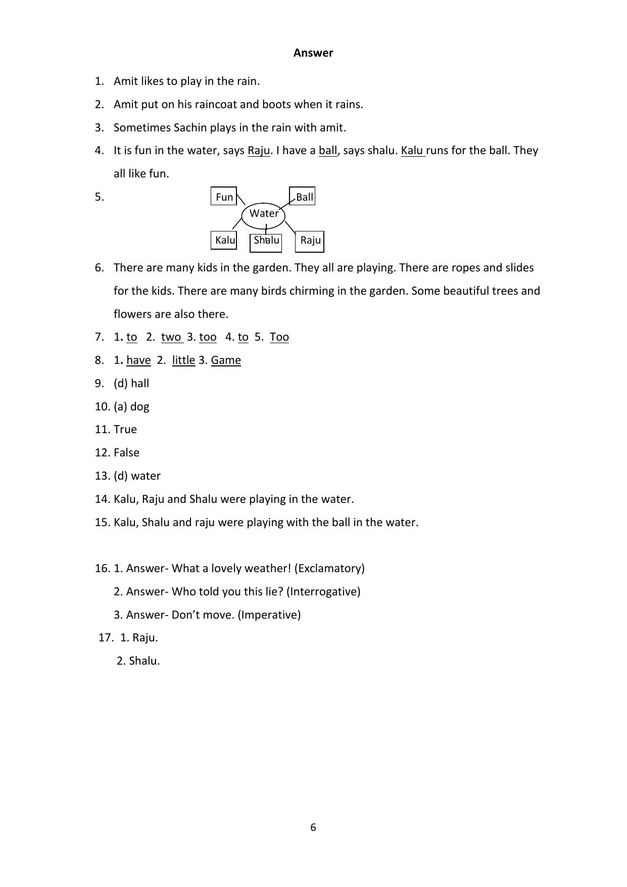 Chhattisgarh Board Class 4 English Question Bank - Page 10