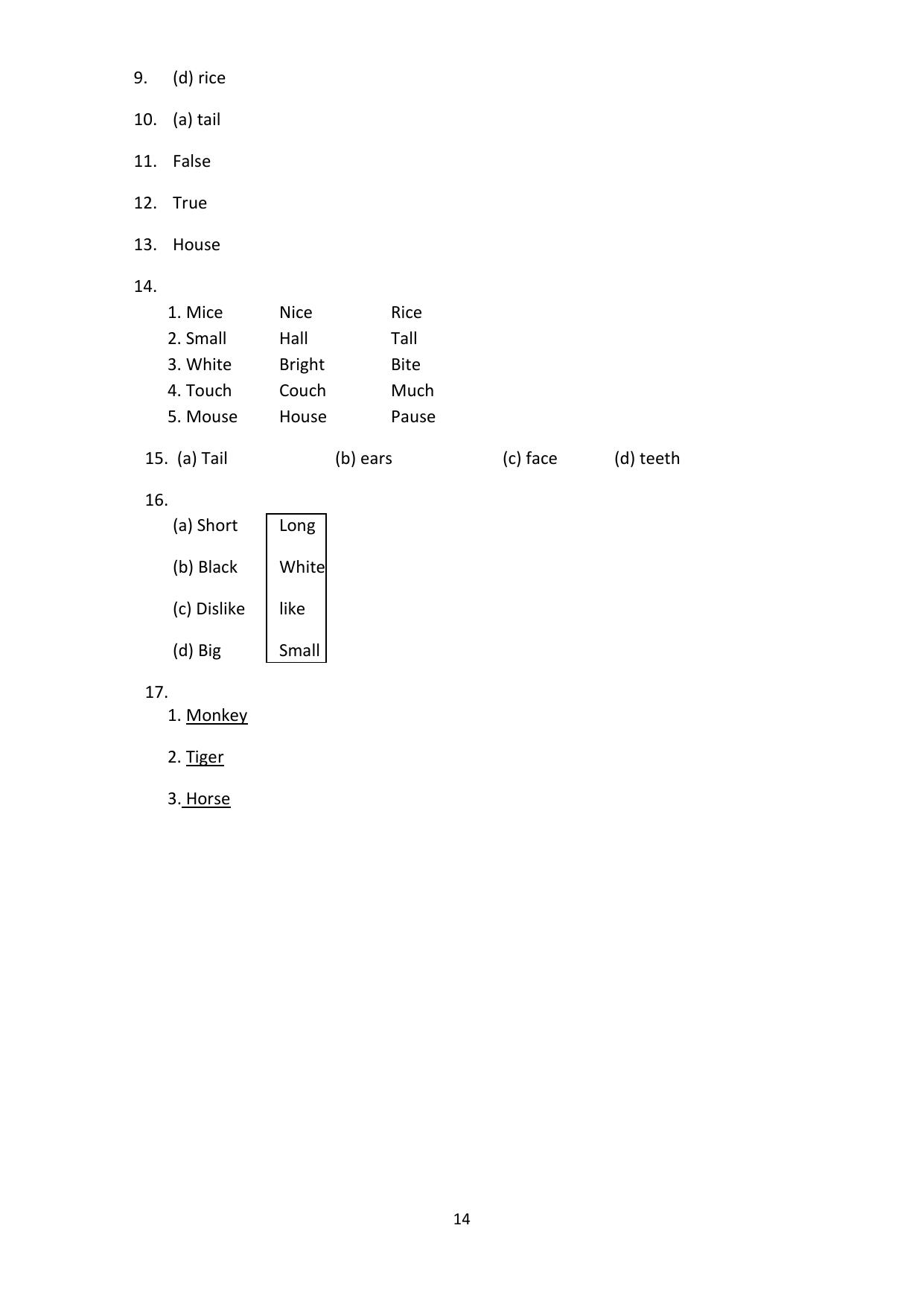 Chhattisgarh Board Class 4 English Question Bank - Page 18