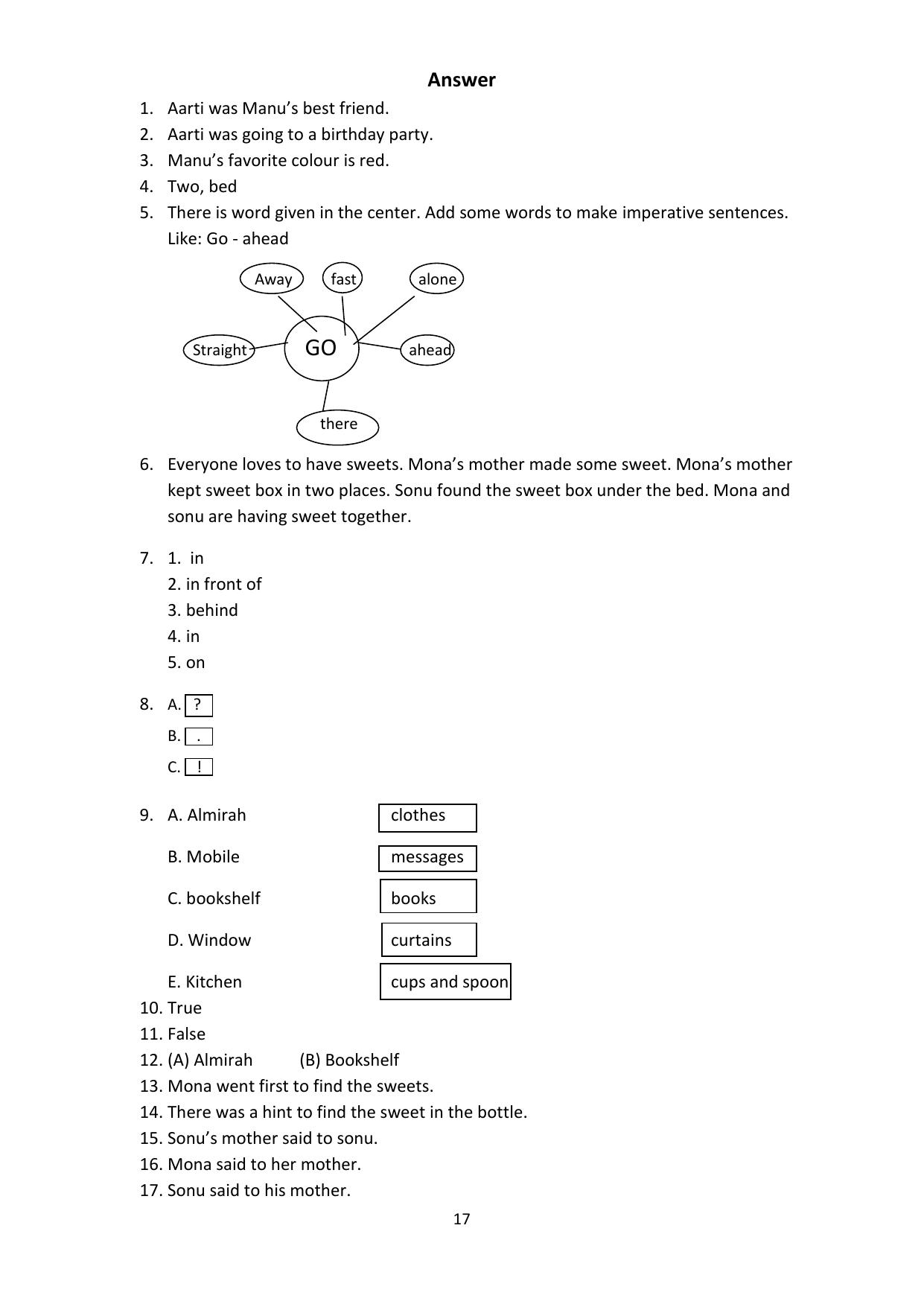 Chhattisgarh Board Class 4 English Question Bank - Page 21