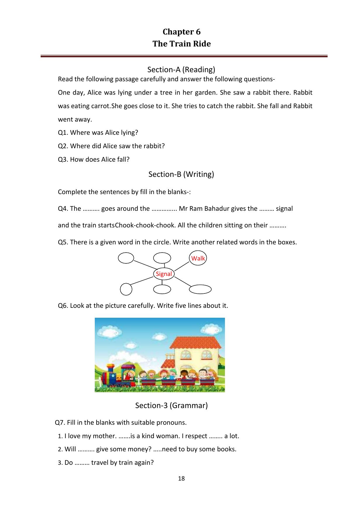 Chhattisgarh Board Class 4 English Question Bank - Page 22