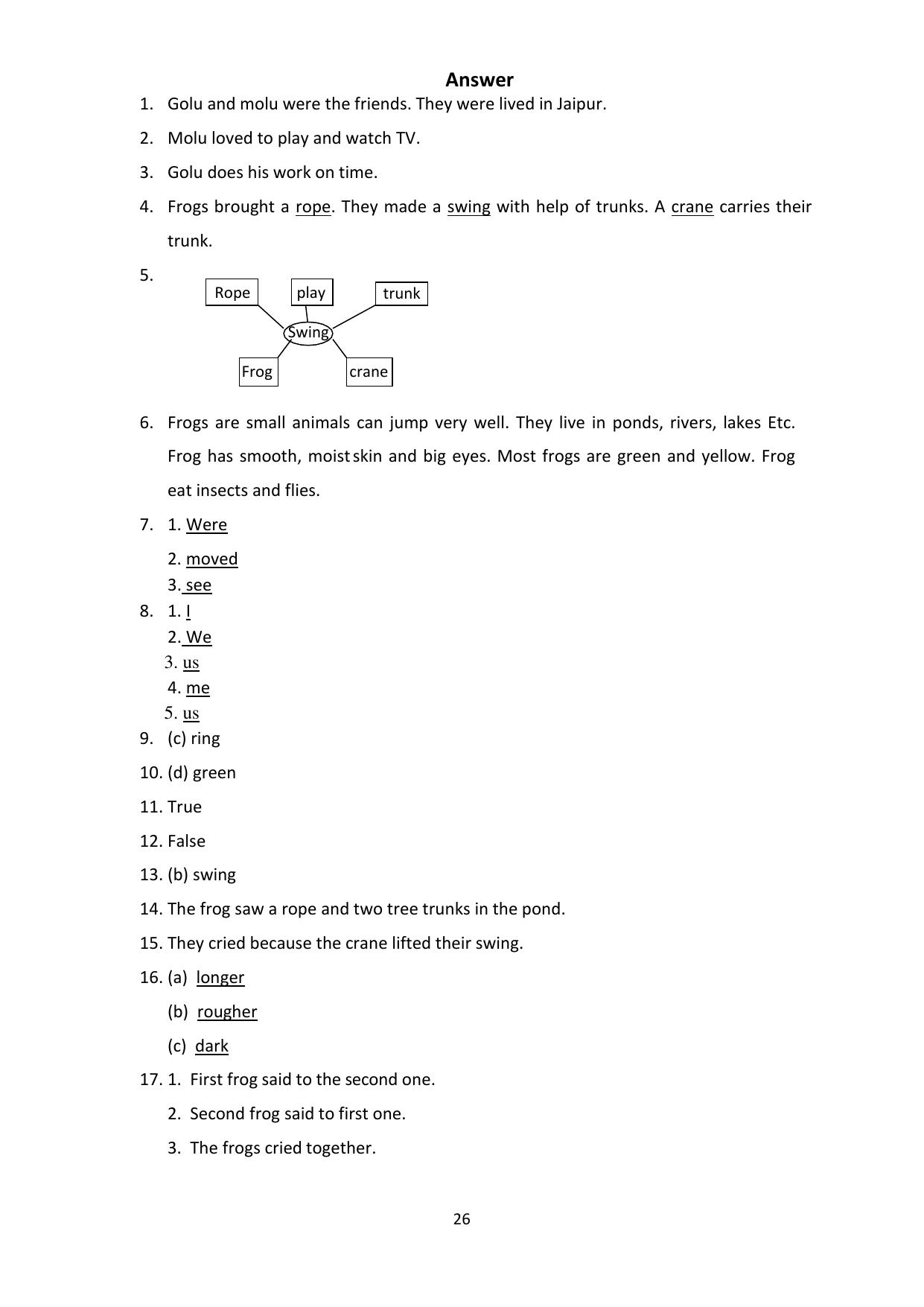 Chhattisgarh Board Class 4 English Question Bank - Page 30