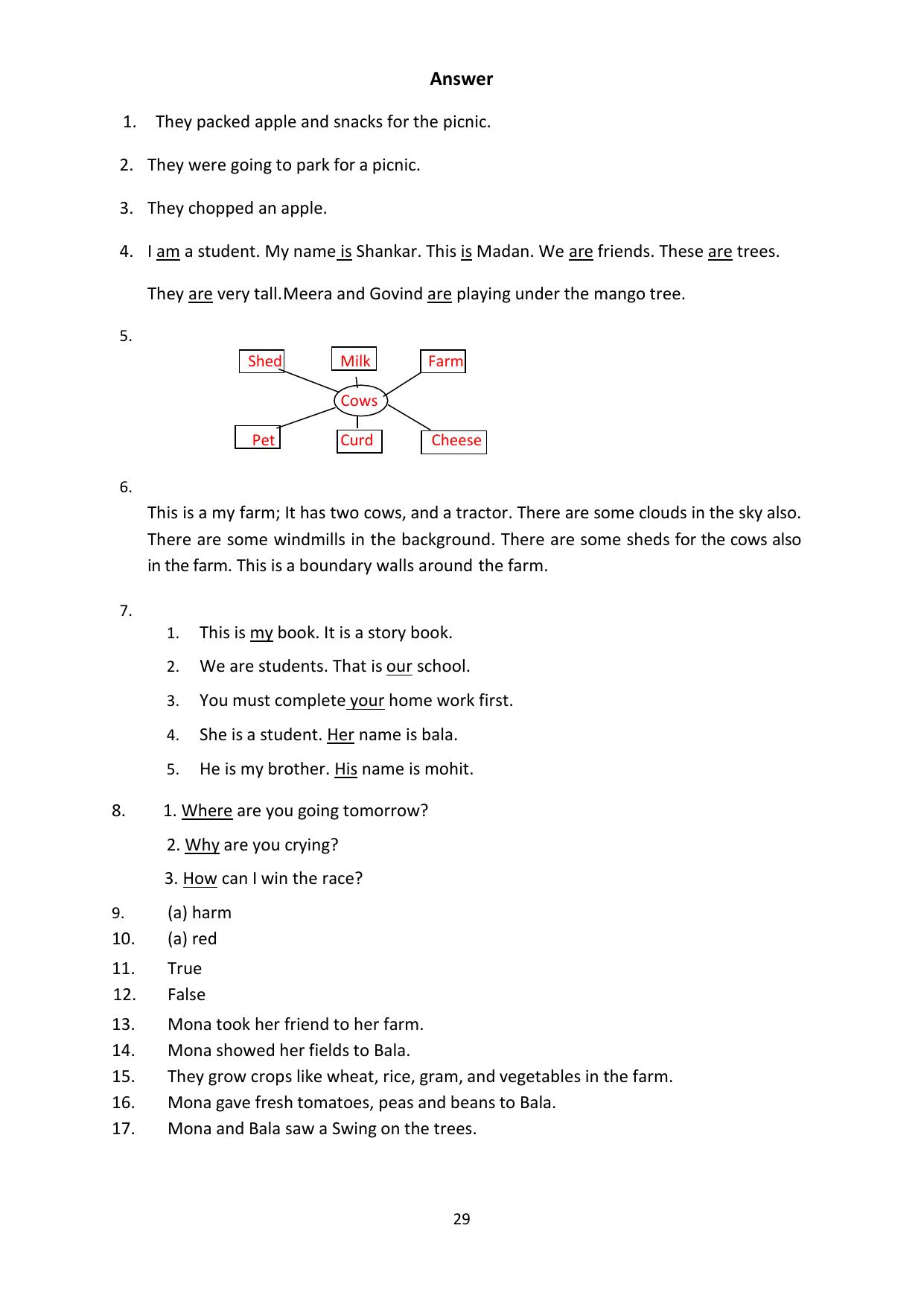 Chhattisgarh Board Class 4 English Question Bank - Page 33