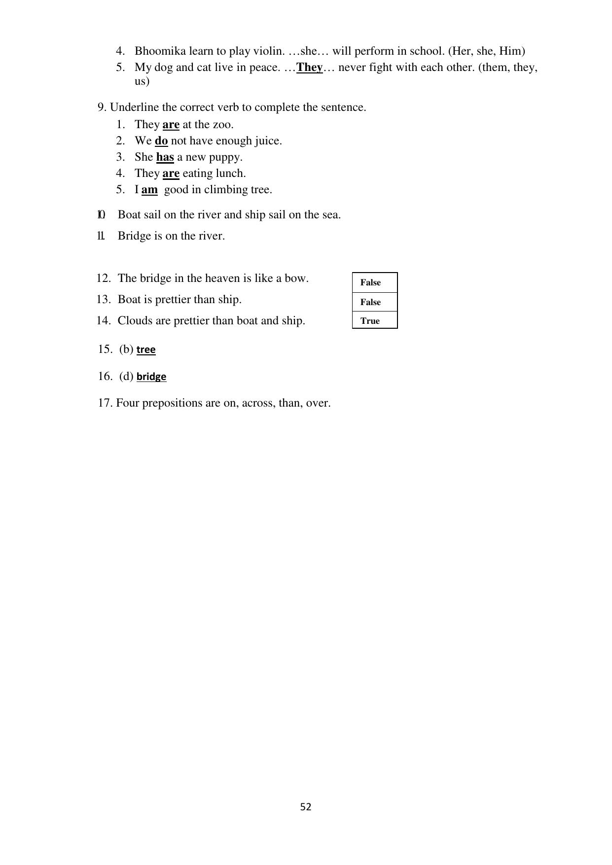 Chhattisgarh Board Class 4 English Question Bank - Page 56