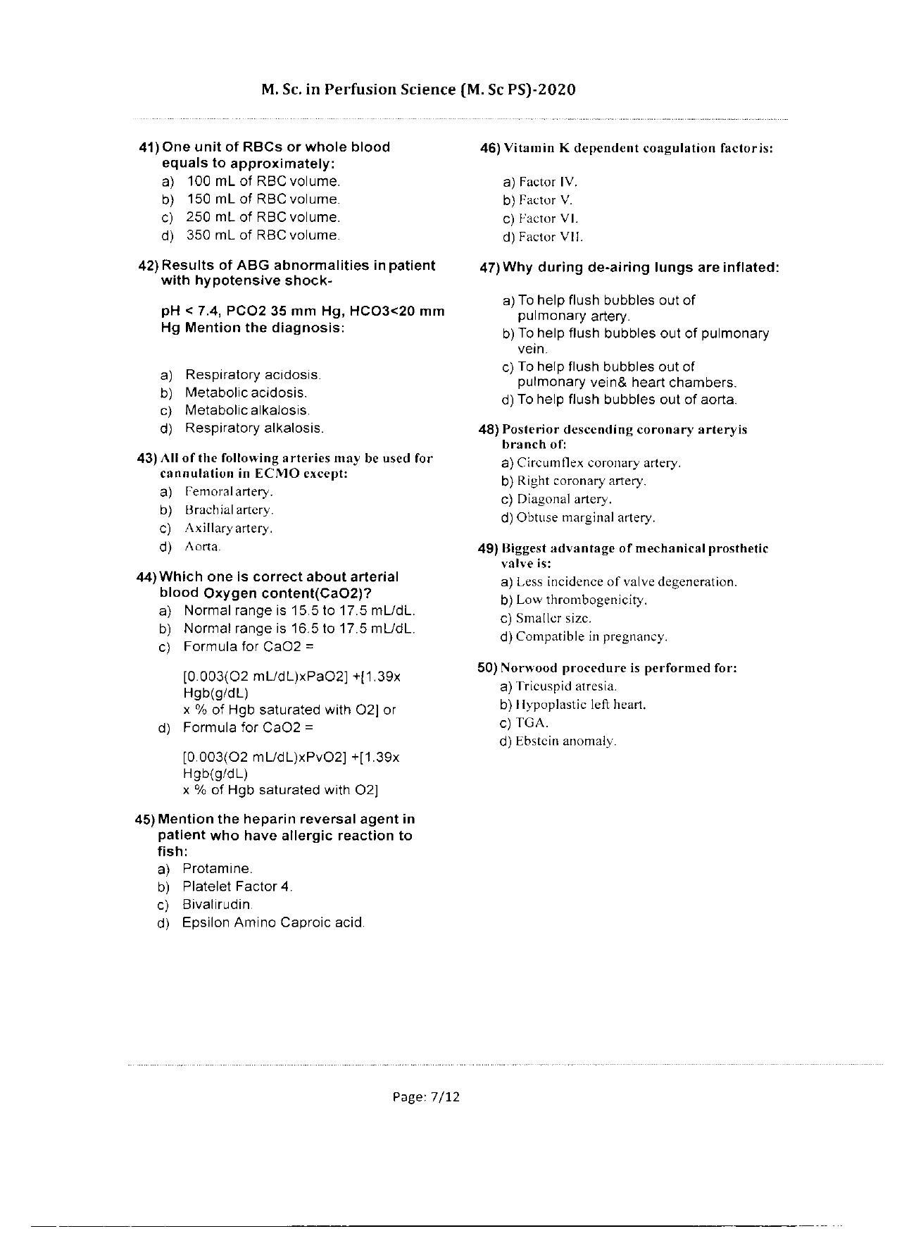 WBJEEB JEMAS (PG) 2020 MSc PS Question Paper - Page 7