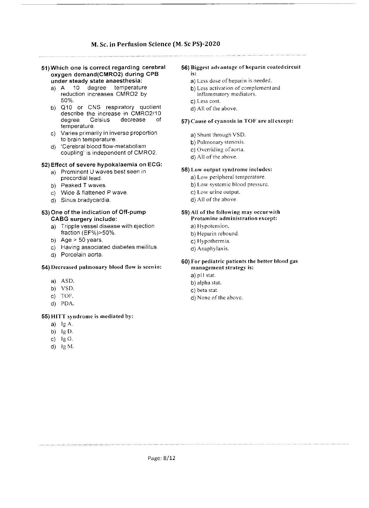 WBJEEB JEMAS (PG) 2020 MSc PS Question Paper - Page 8