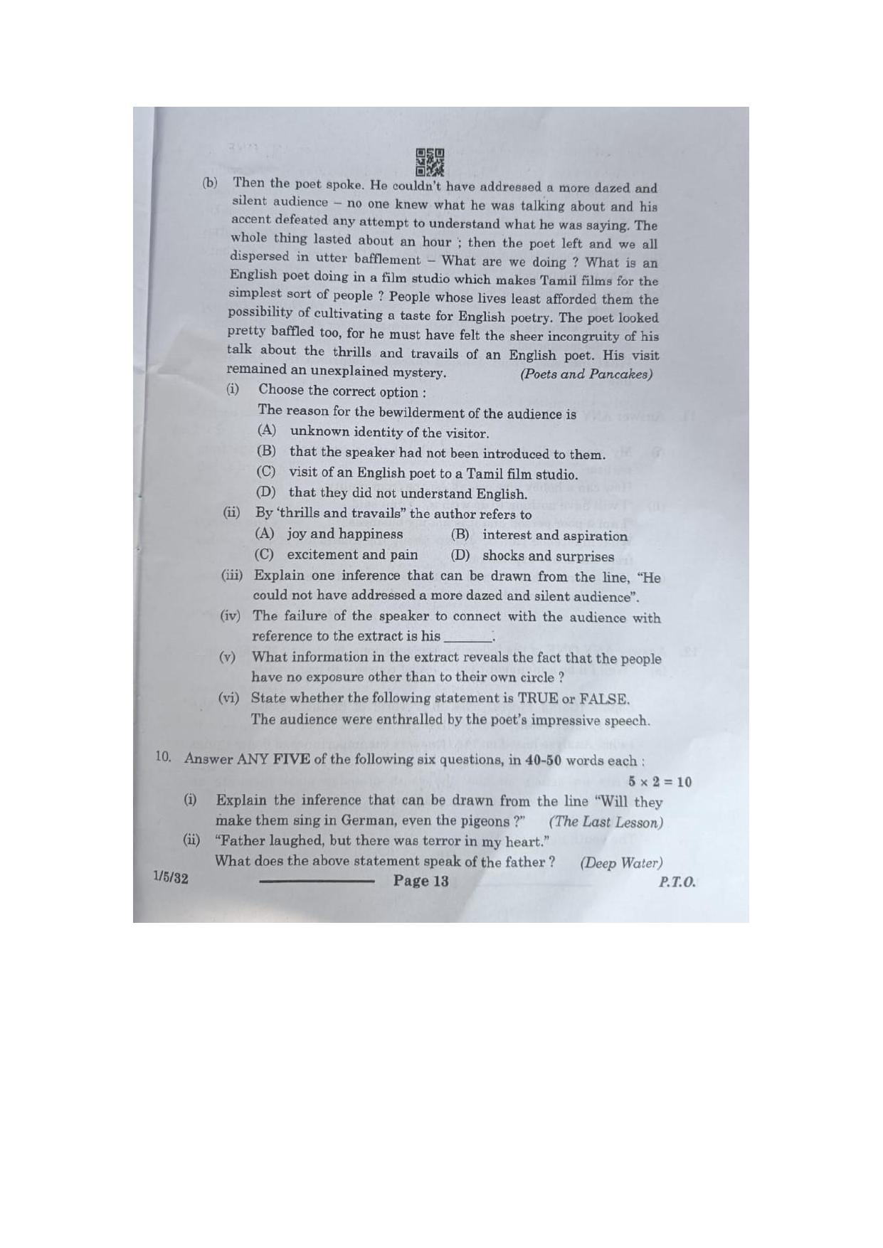 1/5/1 English Core Set 1 2024 Question Paper - Page 13
