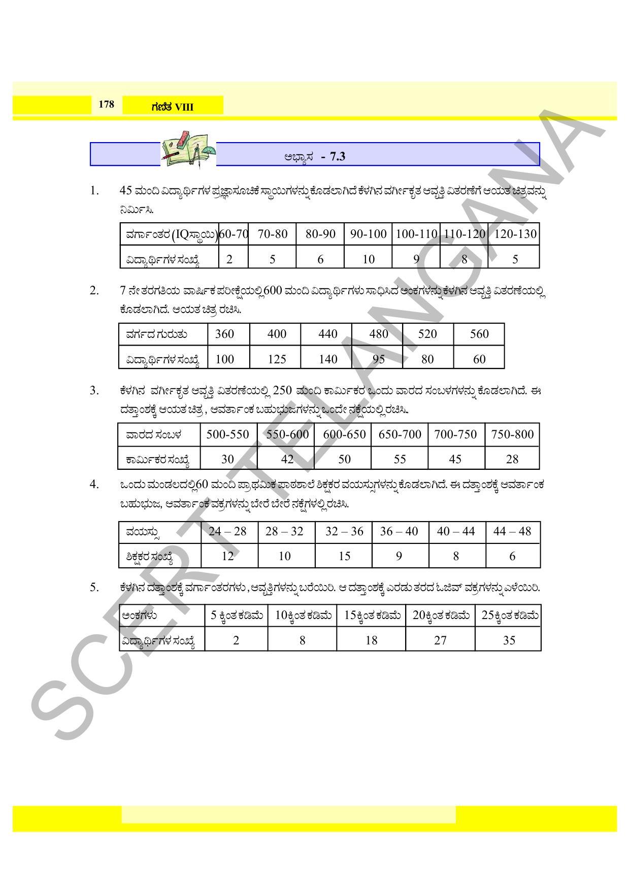 TS SCERT Class 8 Maths (Kannada Medium) Text Book - Page 116