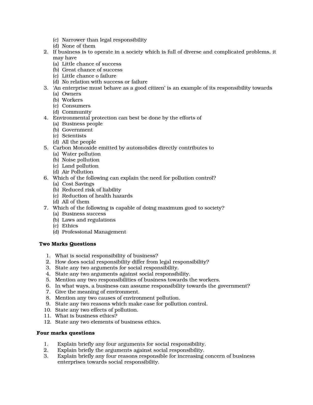 Karnataka 1st PUC Question Bank for Business Studies QB - Page 16
