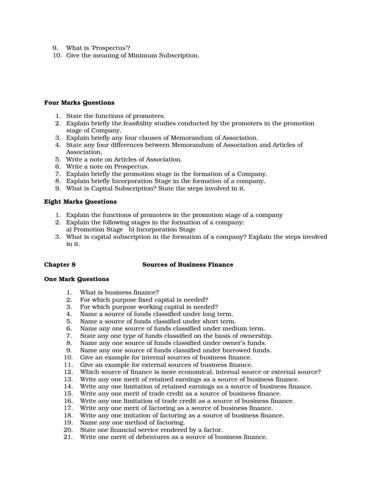 Karnataka 1st PUC Question Bank for Business Studies QB - Page 18