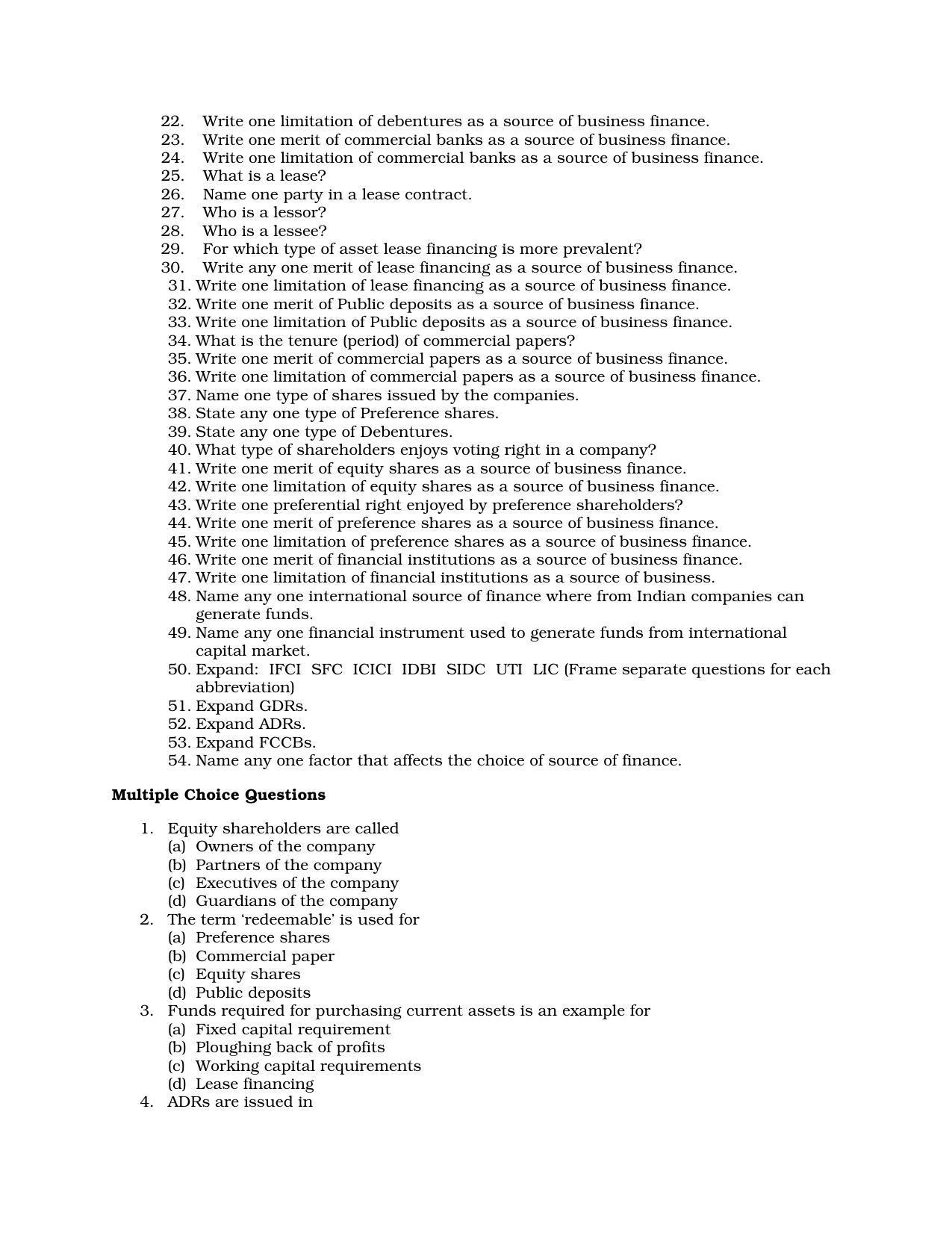 Karnataka 1st PUC Question Bank for Business Studies QB - Page 19