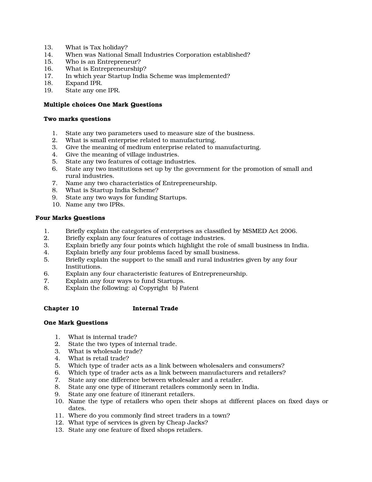 Karnataka 1st PUC Question Bank for Business Studies QB - Page 23