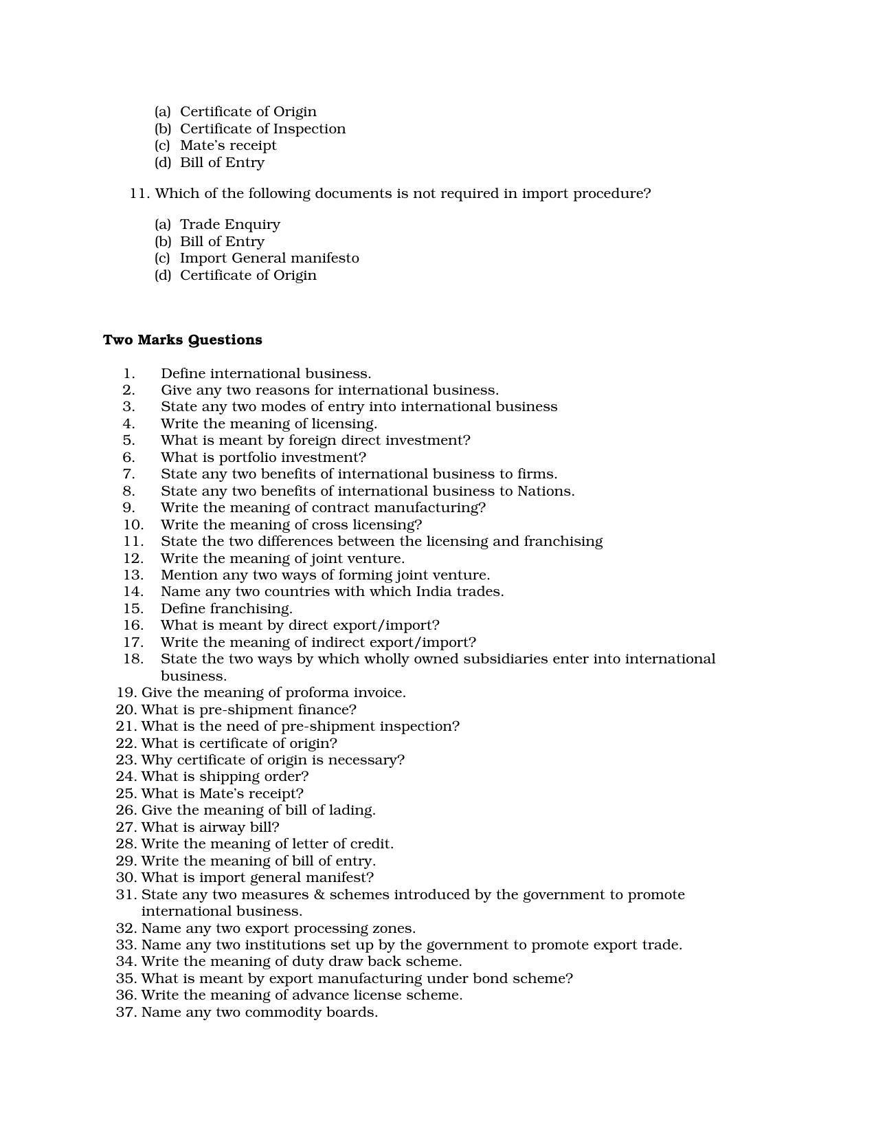 Karnataka 1st PUC Question Bank for Business Studies QB - Page 28