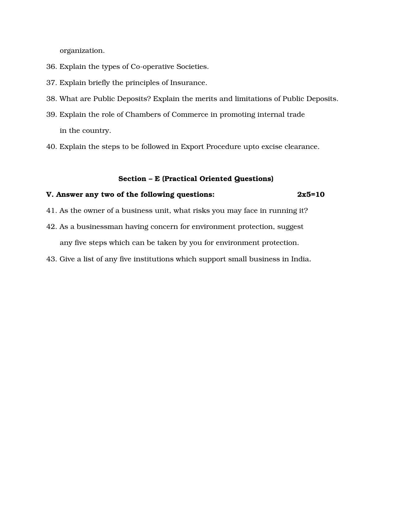 Karnataka 1st PUC Question Bank for Business Studies QB - Page 32