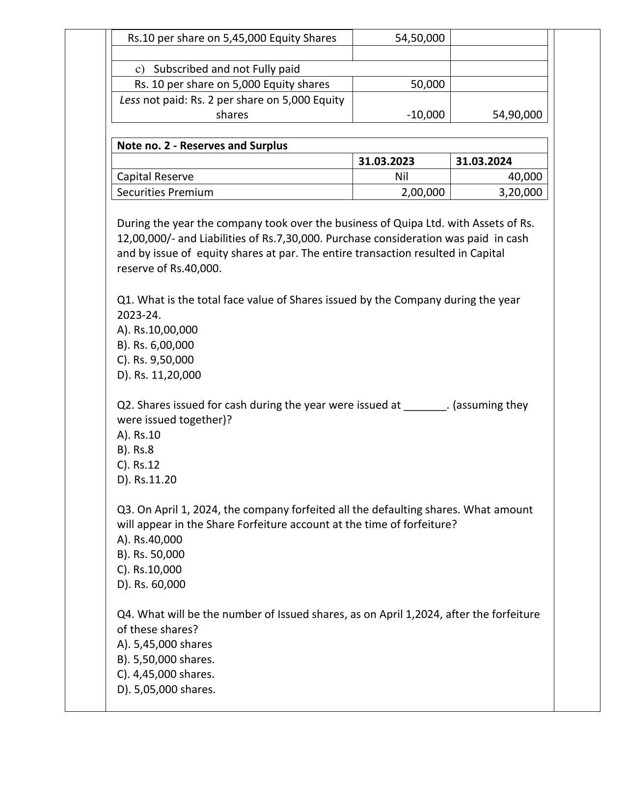 CBSE Class 12 Accountancy Sample Question Paper 2024-25 - Page 10