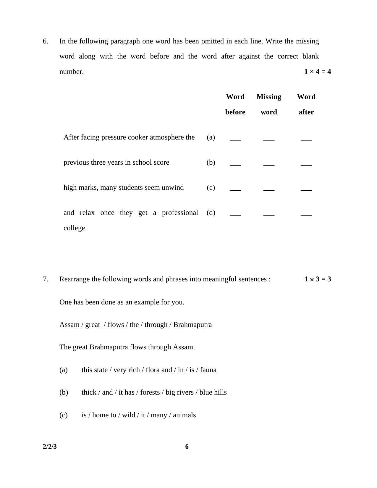 CBSE Class 10 2-2-3 English Lang. & Lit. 2016 Question Paper - Page 6