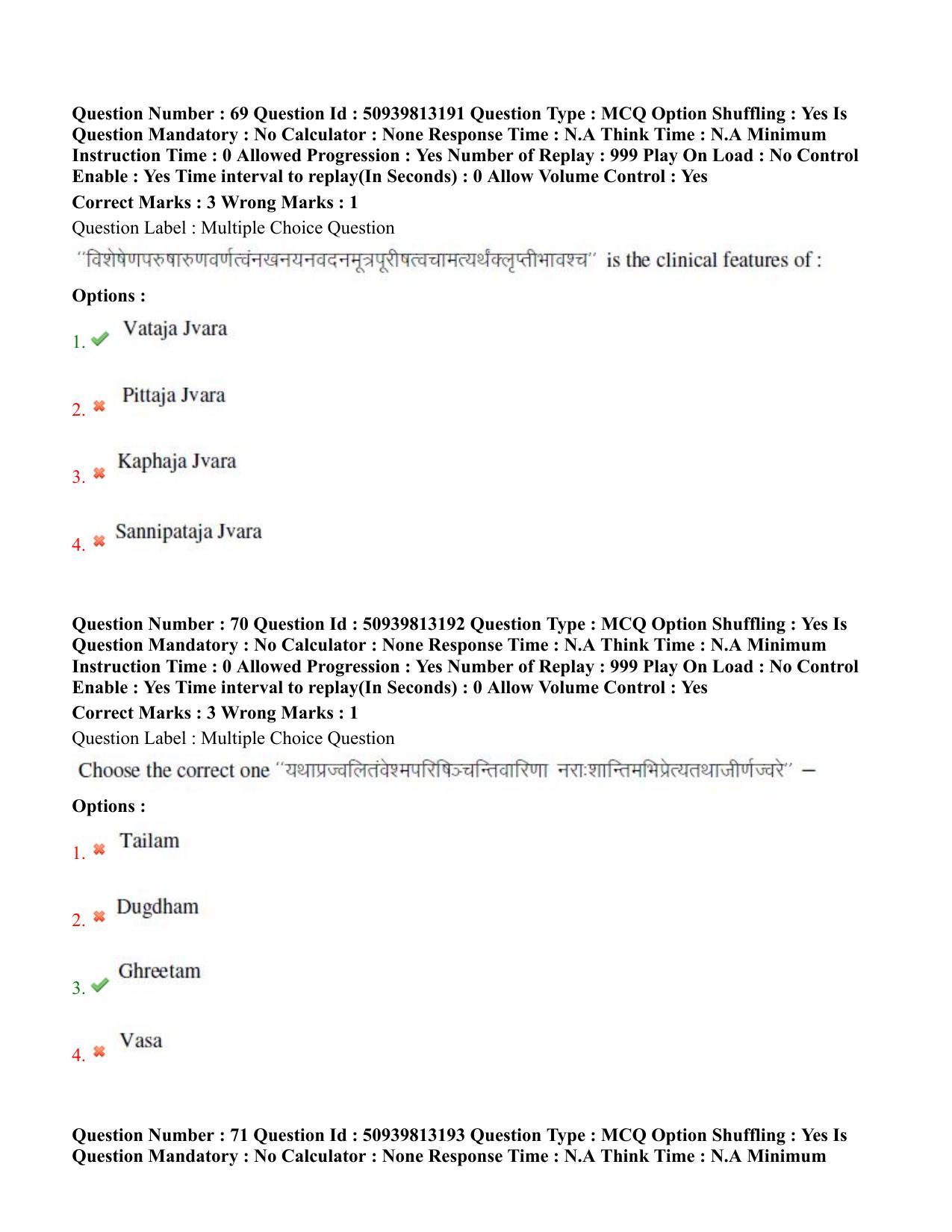 BHU RET Vikrit Vigyan 2020 Question Paper - Page 41
