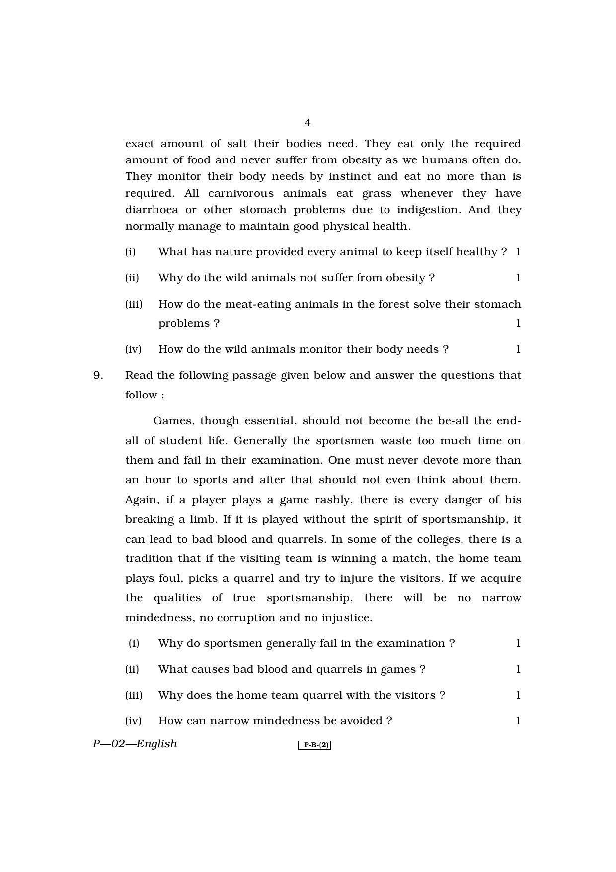 RBSE 2010 English Praveshika Question Paper - Page 4
