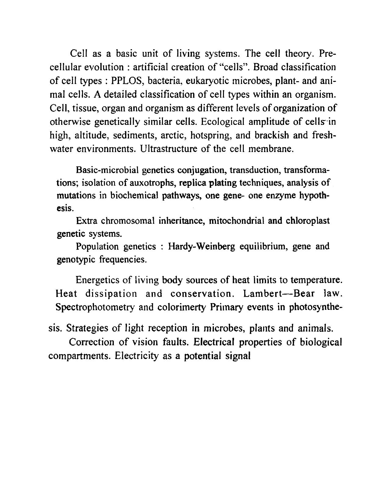RUHS M.Sc Med Entrance Exam - Group C BSc Biotech / Microbiology Syllabus - Page 8