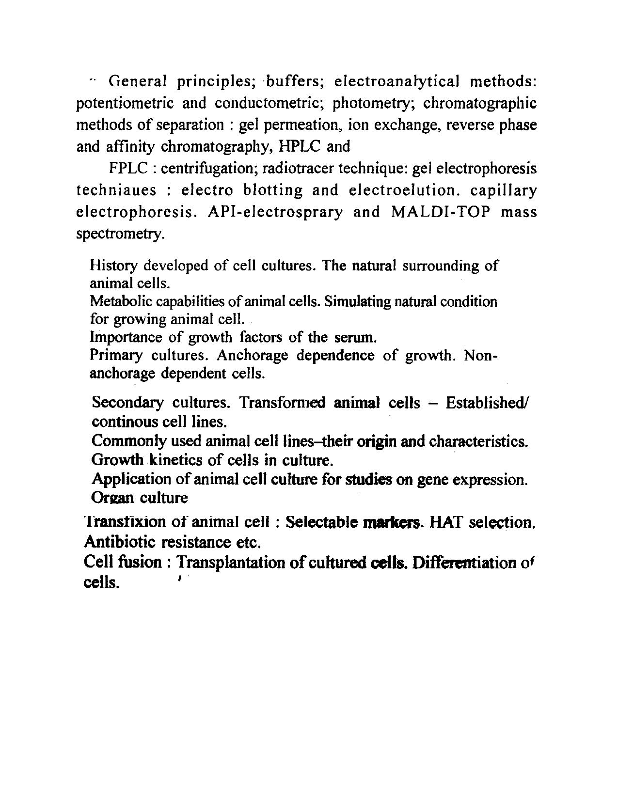 RUHS M.Sc Med Entrance Exam - Group C BSc Biotech / Microbiology Syllabus - Page 9