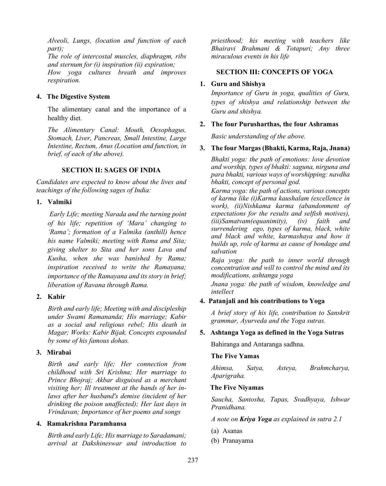 ICSE Yoga Syllabus 2026 - Page 2