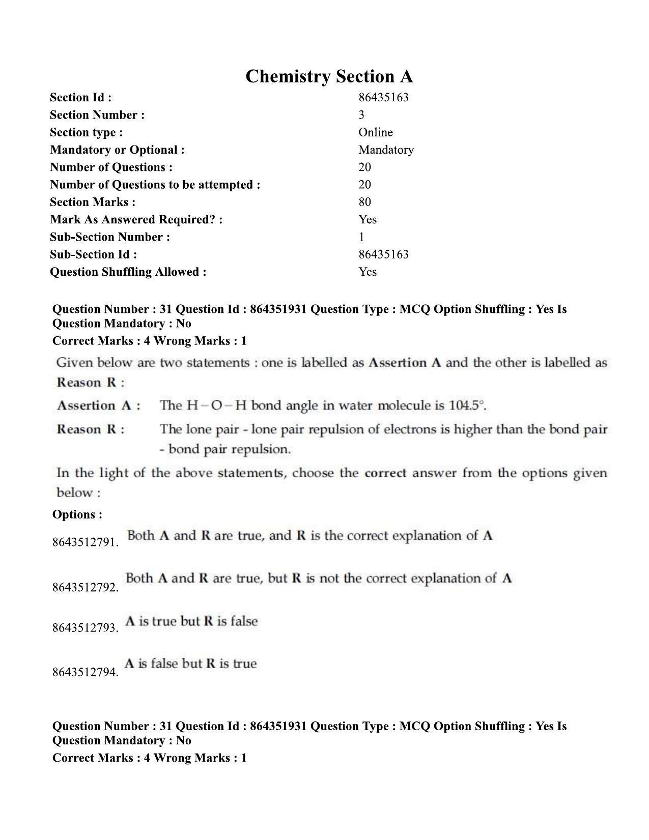 JEE Mains 2021: BTech EP (Shift 1) 16-03-2021 Question Paper - Page 37