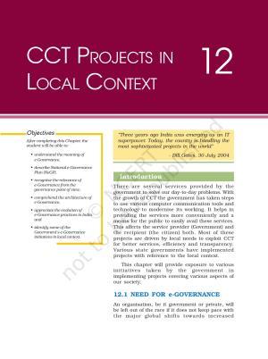 NCERT Book for Class 11 Computers Chapter 12 CCT Projects in Local Context