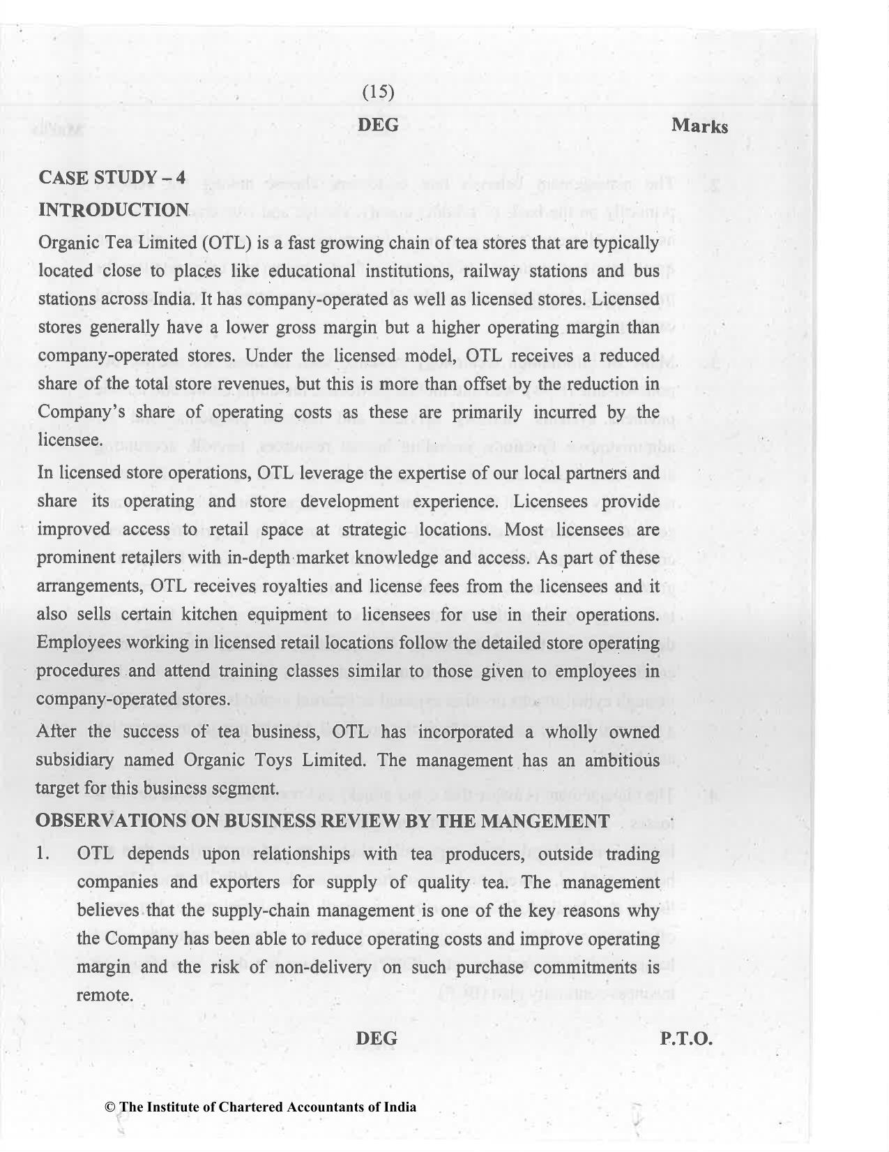 CA Final Jul 2021 Question Paper - Paper 6A – Risk Management - Page 15
