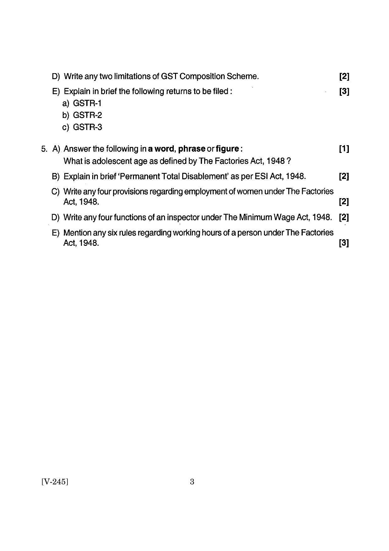 Goa Board Class 12 Industrial Administration   (March 2019) Question Paper - Page 3