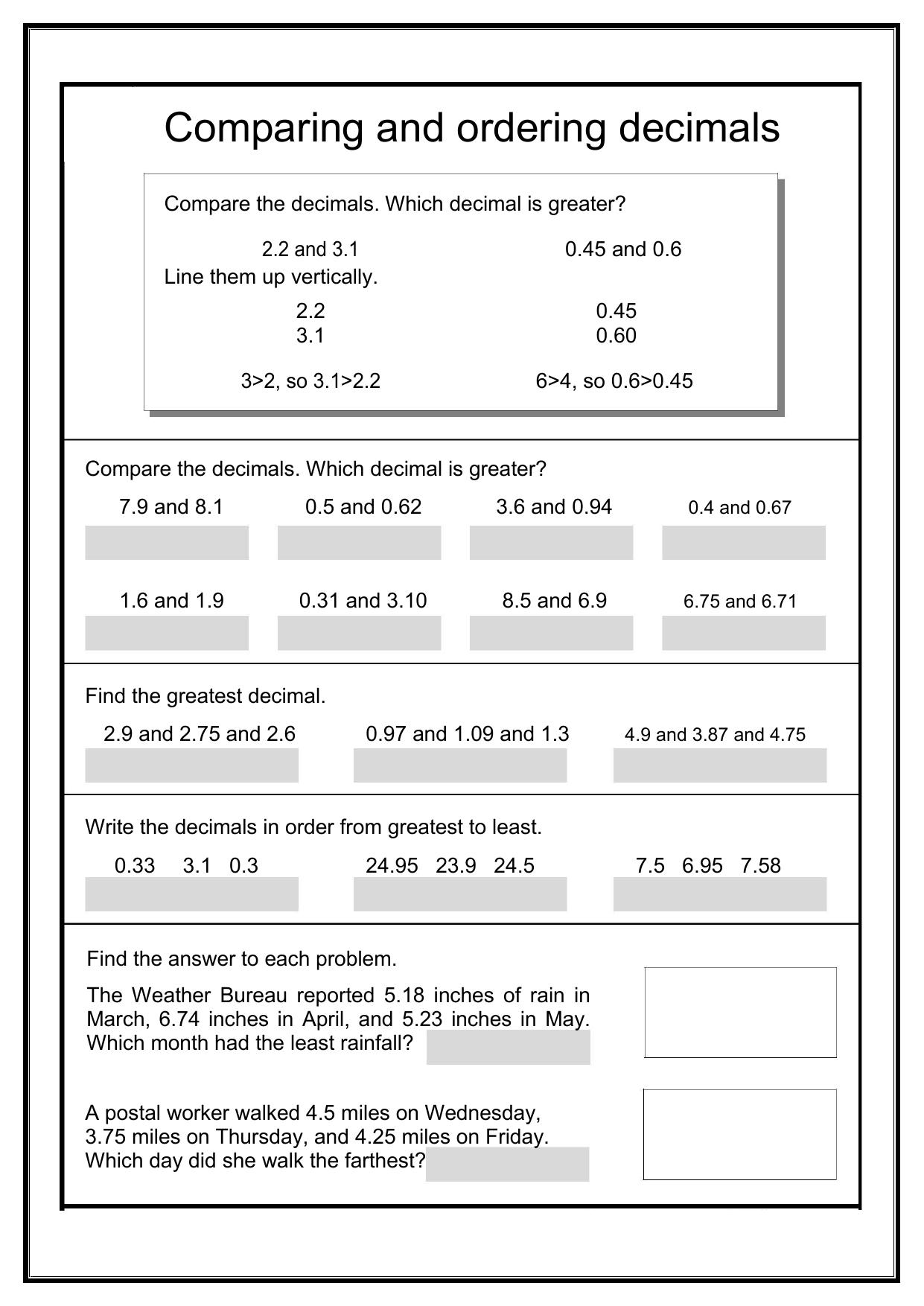 Worksheet for Class 5 Maths Assignment 40 - Page 2