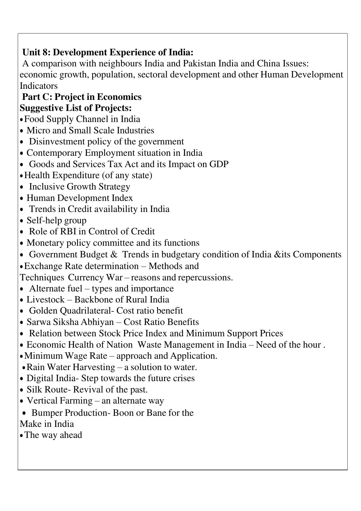 Edudel Class 12 Economics (English Medium) Syllabus 2025 - Page 4