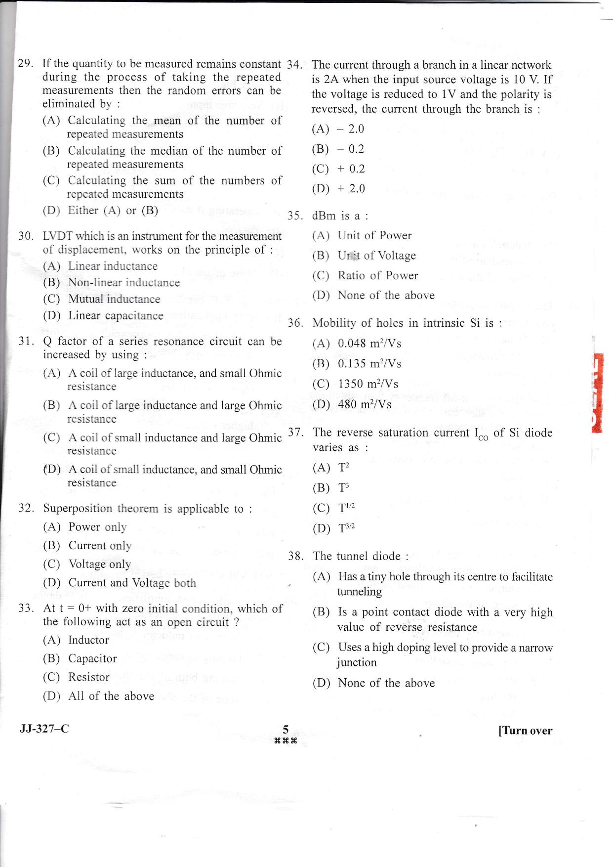 KUET 2023 M.Sc.Electronics Question Paper - Page 13