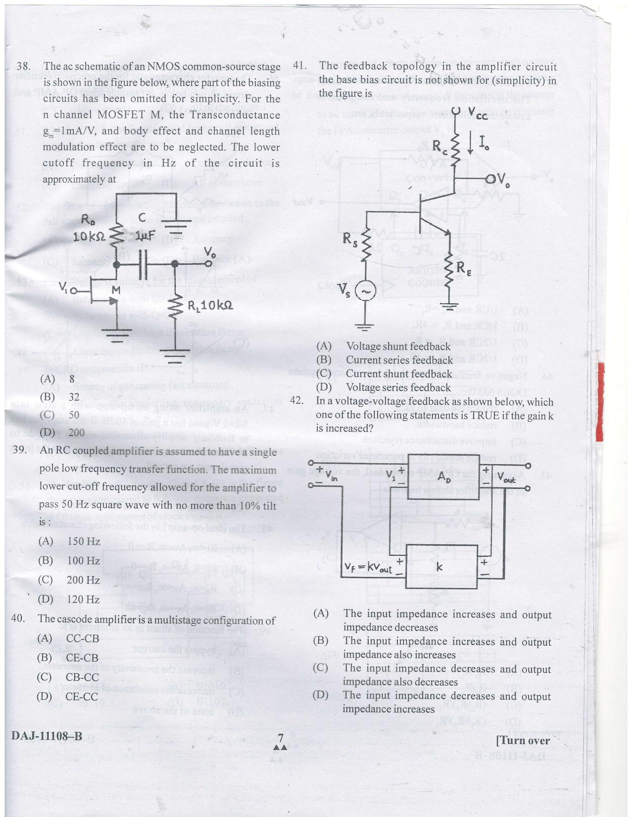 KUET 2023 M.Sc.Electronics Question Paper - Page 35