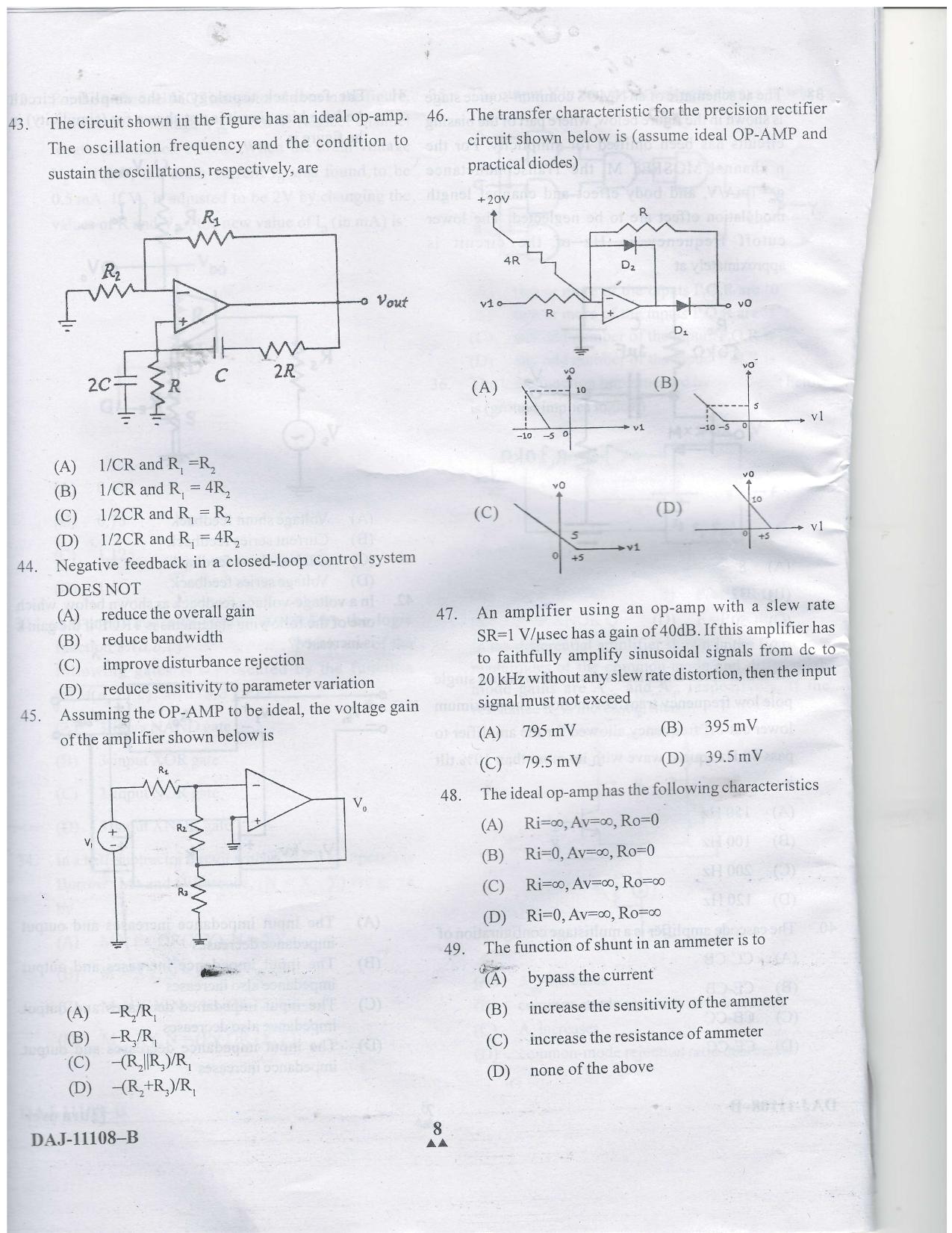 KUET 2023 M.Sc.Electronics Question Paper - Page 36