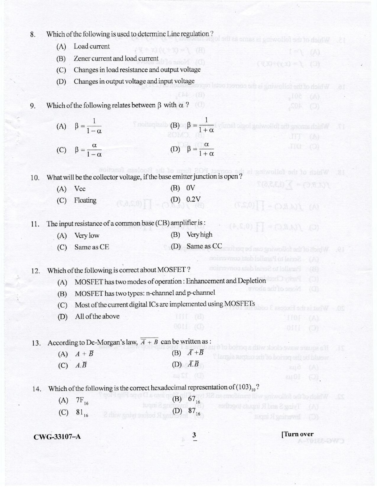 KUET 2023 M.Sc.Electronics Question Paper - Page 41