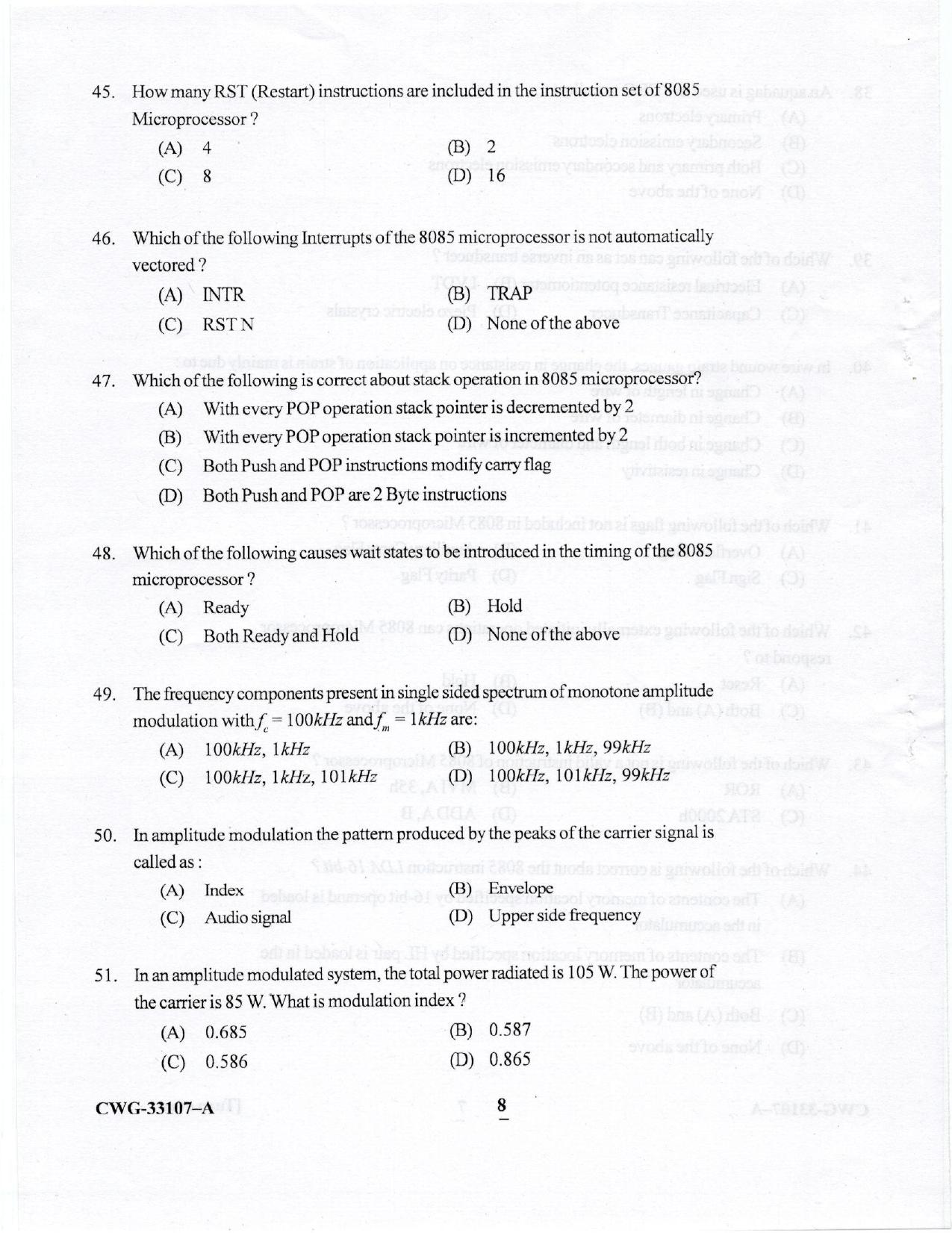 KUET 2023 M.Sc.Electronics Question Paper - Page 46