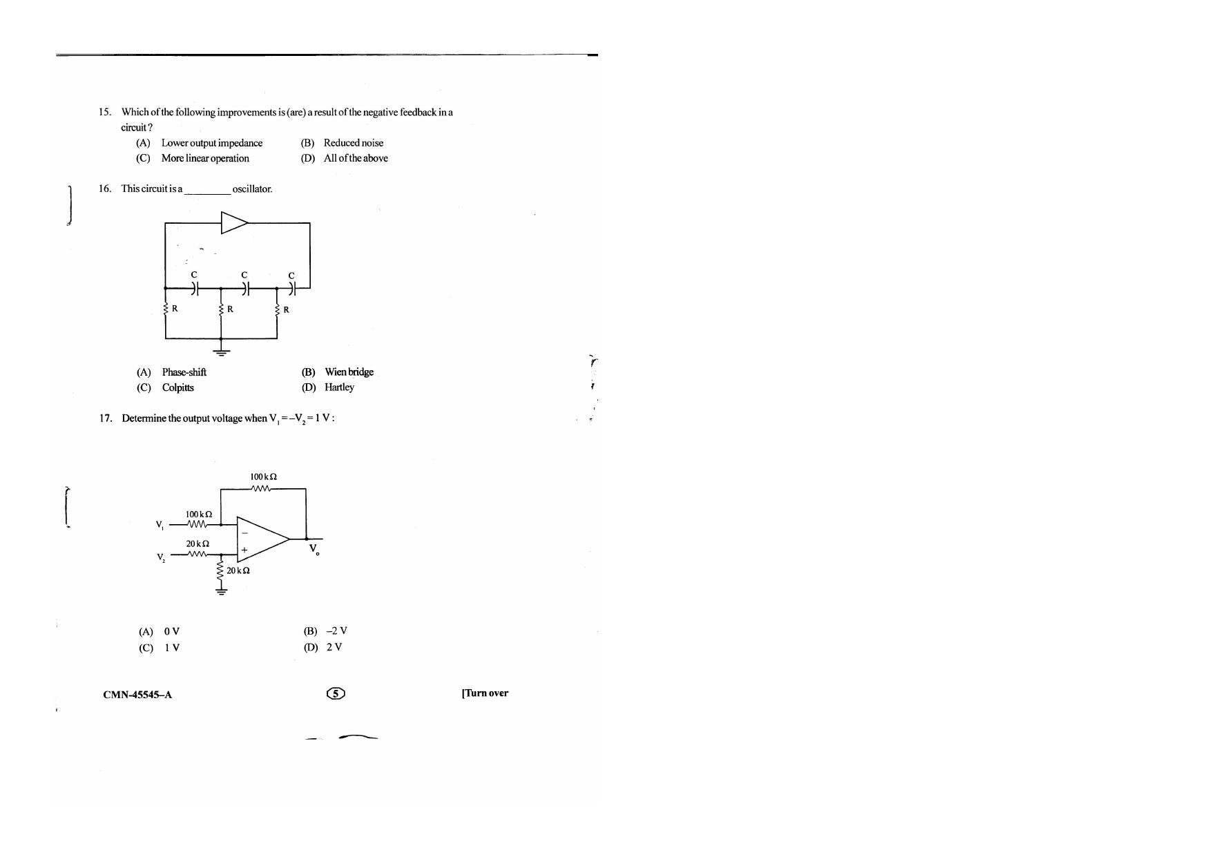 KUET 2023 M.Sc.Electronics Question Paper - Page 61