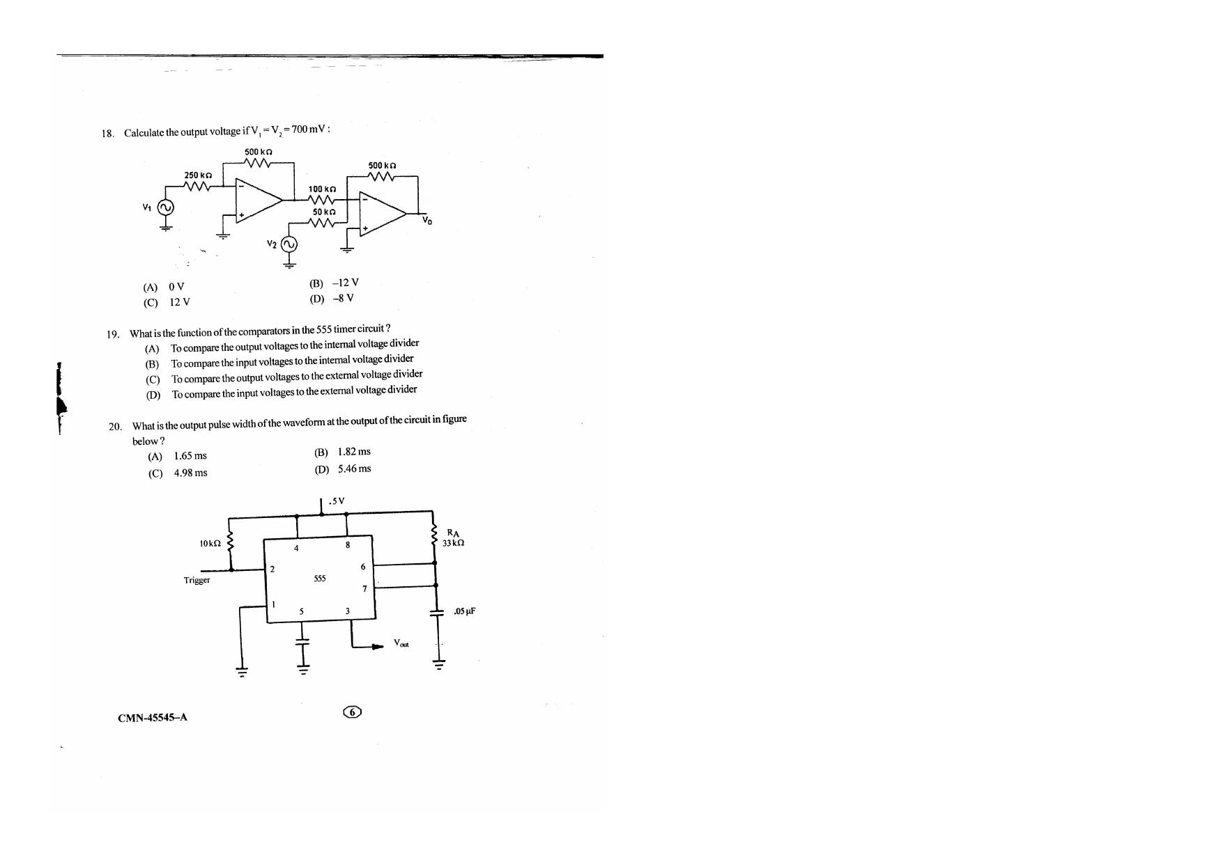 KUET 2023 M.Sc.Electronics Question Paper - Page 62