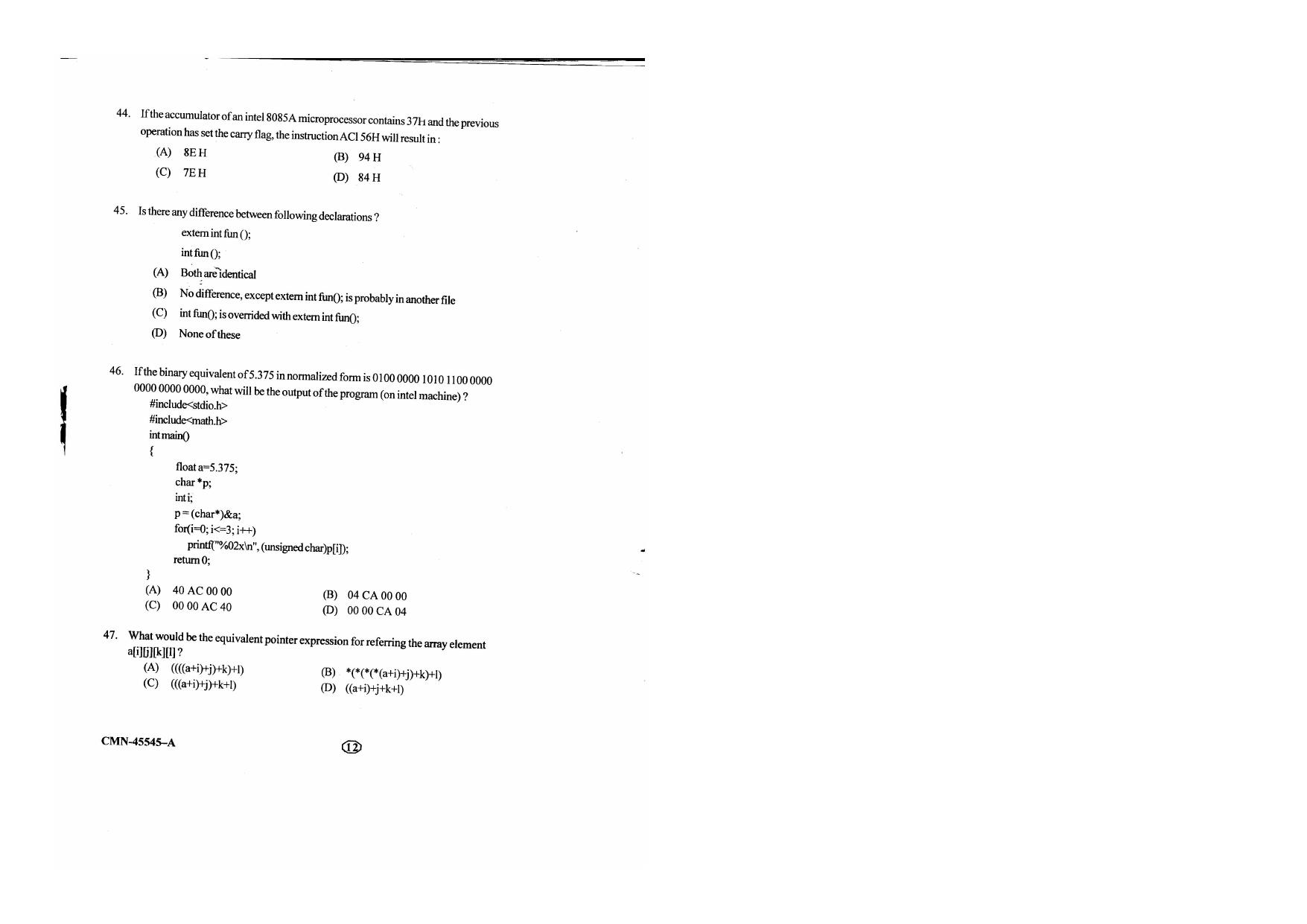 KUET 2023 M.Sc.Electronics Question Paper - Page 68