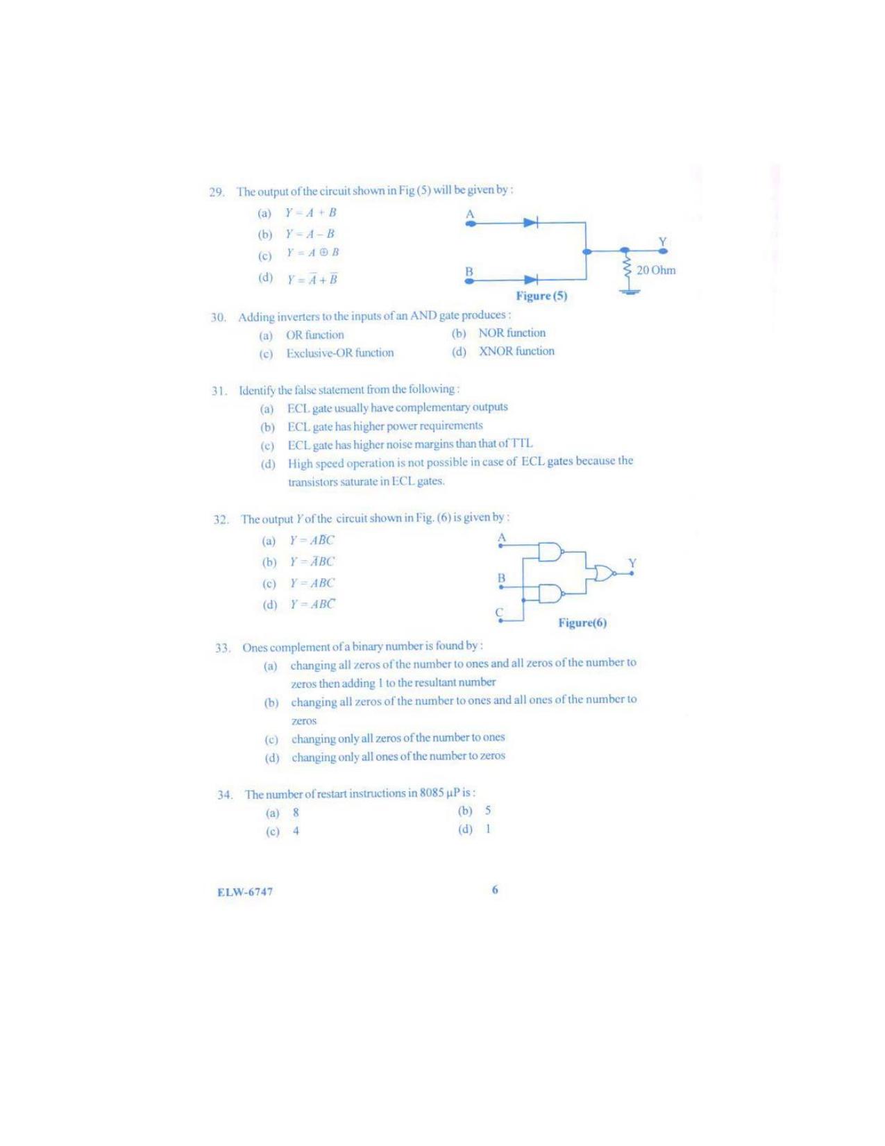KUET 2023 M.Sc.Electronics Question Paper - Page 85