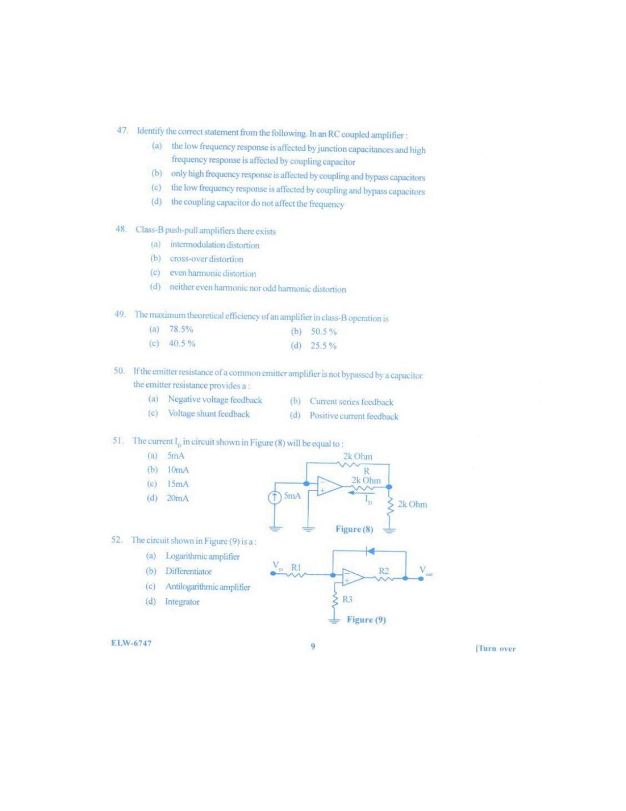 KUET 2023 M.Sc.Electronics Question Paper - Page 88