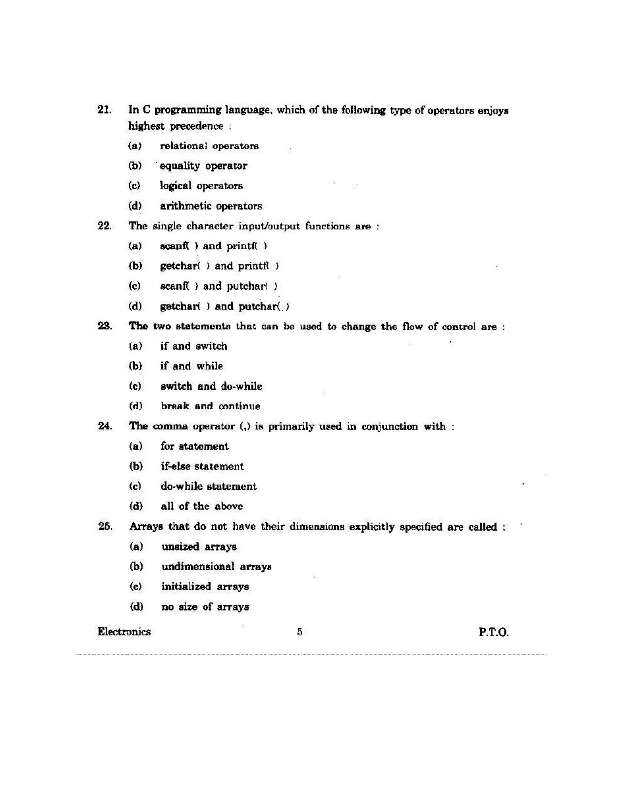 KUET 2023 M.Sc.Electronics Question Paper - Page 95