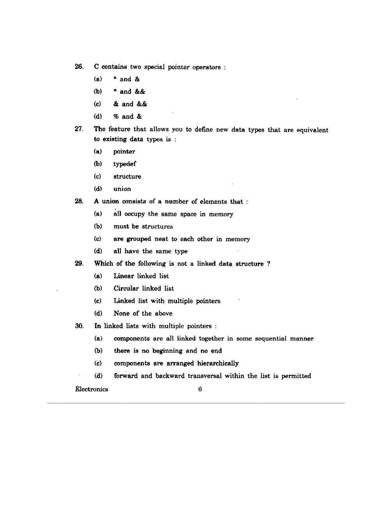 KUET 2023 M.Sc.Electronics Question Paper - Page 96