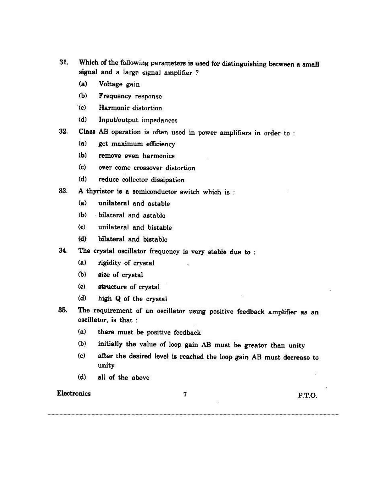 KUET 2023 M.Sc.Electronics Question Paper - Page 97