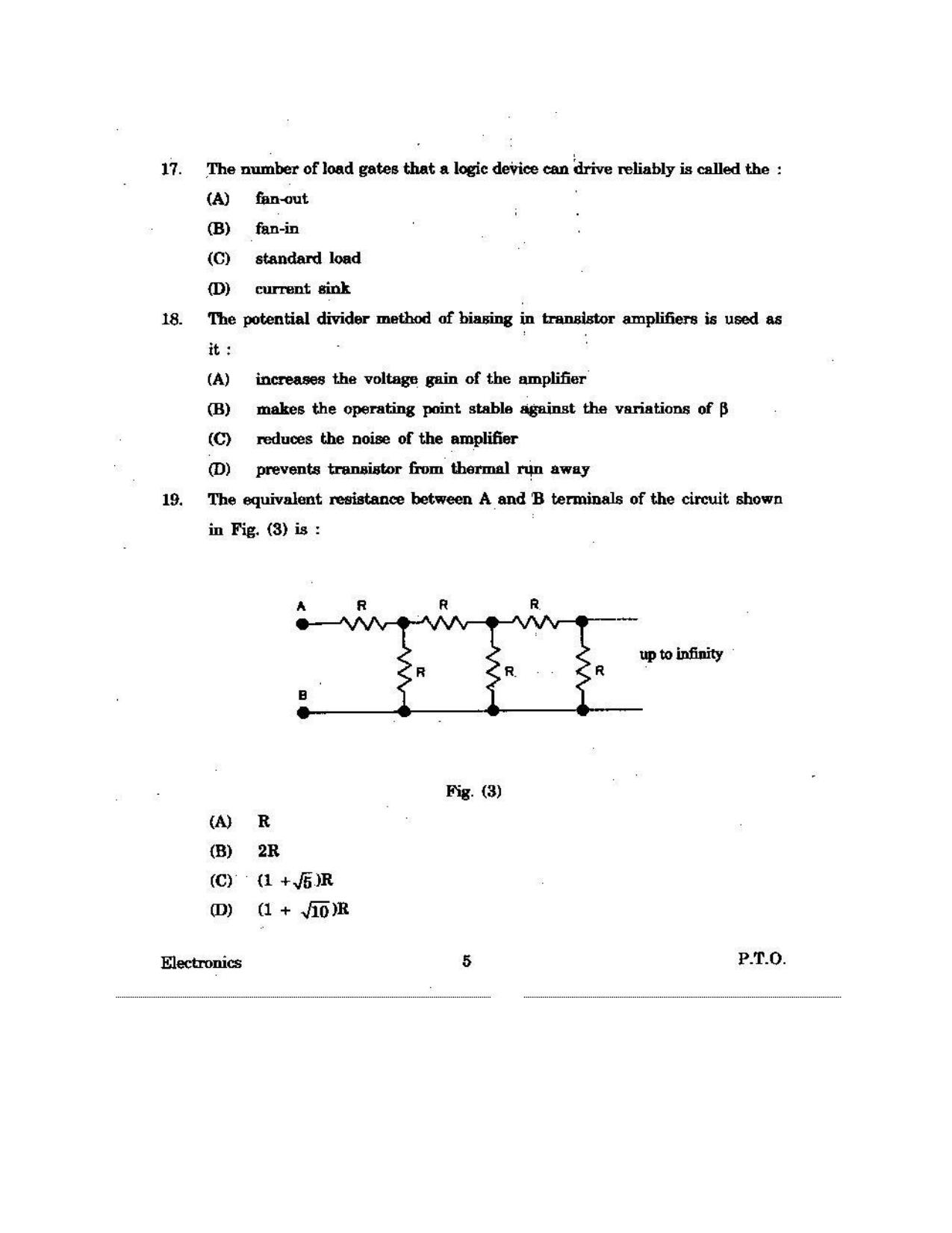 KUET 2023 M.Sc.Electronics Question Paper - Page 107