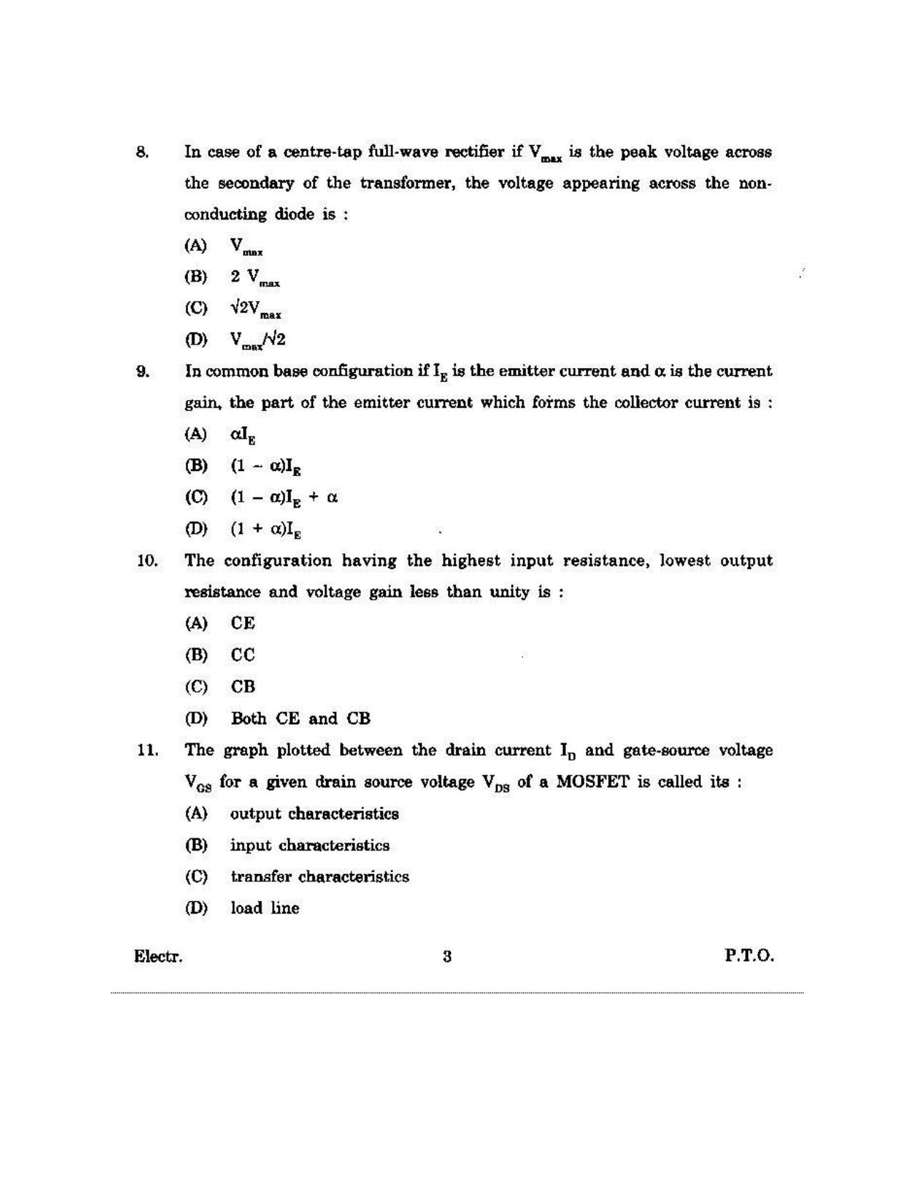 KUET 2023 M.Sc.Electronics Question Paper - Page 121