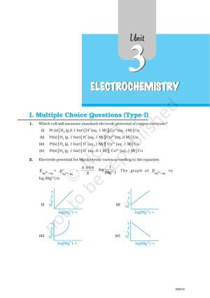 NCERT Exemplar Book for Class 12 Chemistry: Chapter 3 Electrochemistry