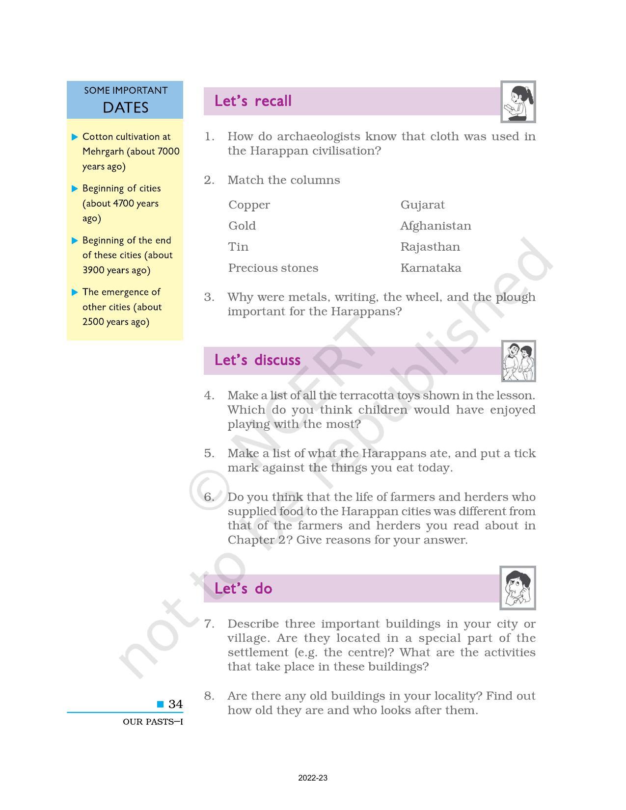 NCERT Book for Class 6 Social Science(History) : Chapter 3-From Gathering to Growing Food - Page 11