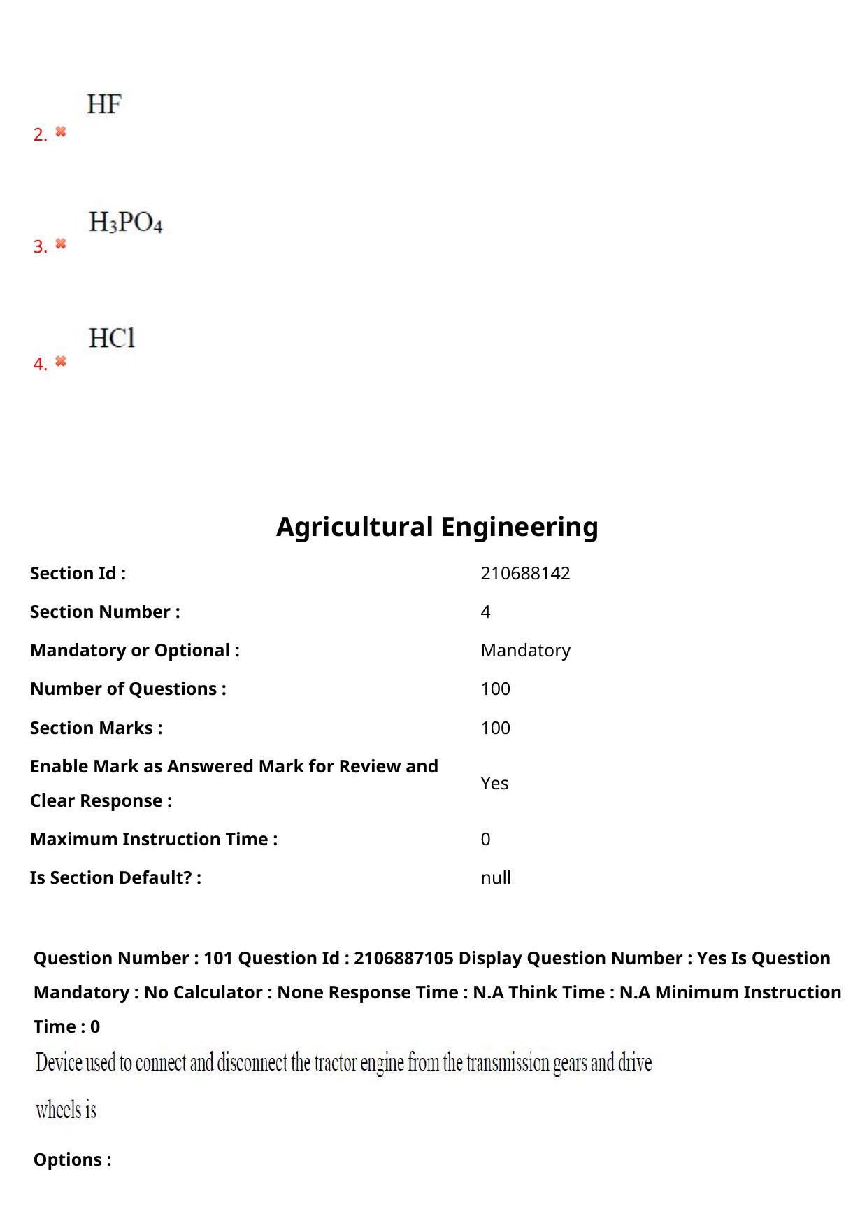 AP ECET 2024 Agricultural Engineering 08th May 2024 (Shift 1) Question Paper wth Key - Page 65